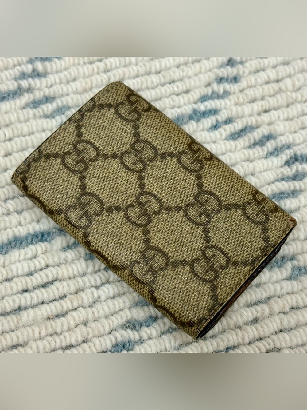 GUCCI Vintage Unisex Y2K Iconic Brown GG Monogram Supreme Canvas 6-Key Holder - Picture 11 of 16